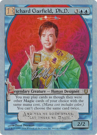 Richard Garfield, Ph.D. (Alternate Foil) [Unhinged] | North Game Den