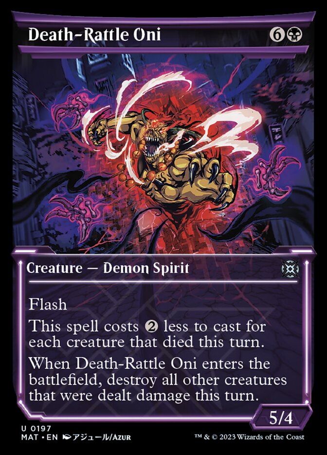 Death-Rattle Oni (Showcase Halo Foil) [March of the Machine: The Aftermath] | North Game Den