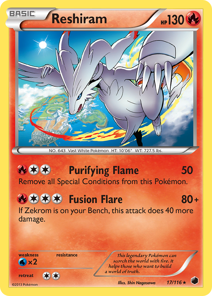 Reshiram (17/116) [Black & White: Plasma Freeze] | North Game Den