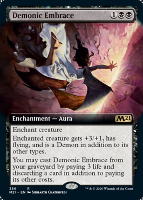 Demonic Embrace (Extended Art) [Core Set 2021] | North Game Den