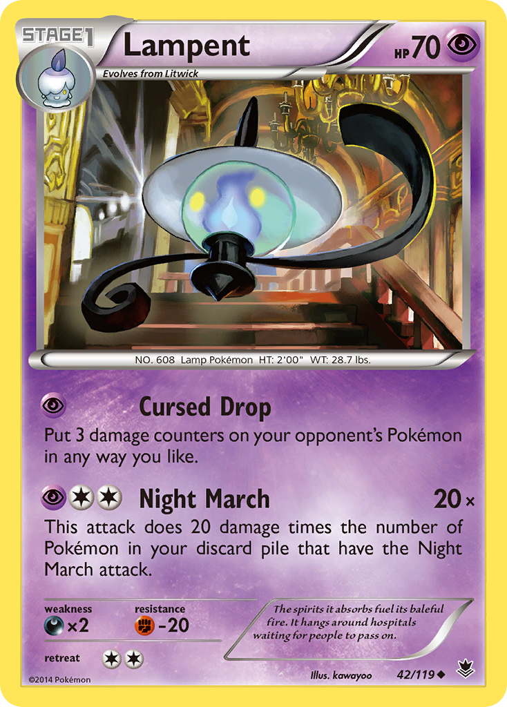 Lampent (42/119) [XY: Phantom Forces] | North Game Den