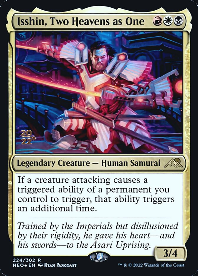 Isshin, Two Heavens as One [Kamigawa: Neon Dynasty Prerelease Promos] | North Game Den