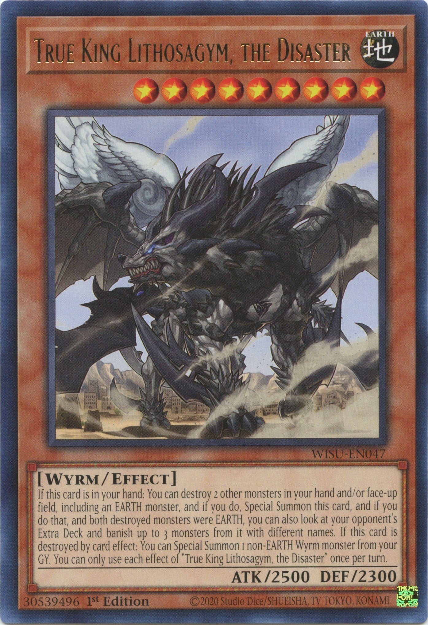 True King Lithosagym, the Disaster [WISU-EN047] Rare | North Game Den