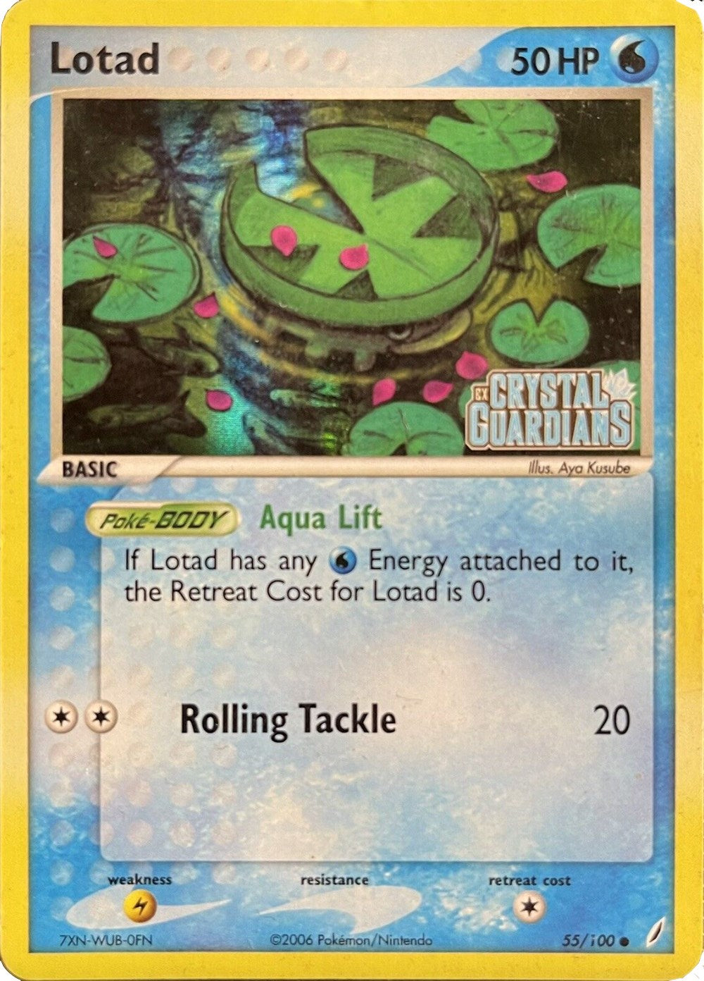 Lotad (055/100) (Theme Deck Exclusive) [EX: Crystal Guardians] | North Game Den