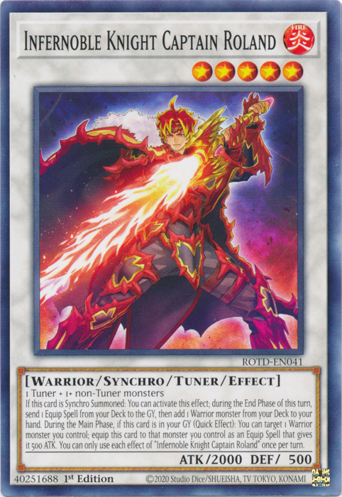 Infernoble Knight Captain Roland [ROTD-EN041] Common | North Game Den