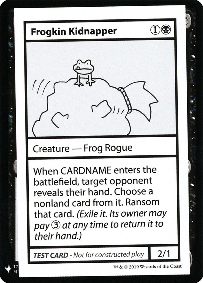 Frogkin Kidnapper [Mystery Booster Playtest Cards] | North Game Den