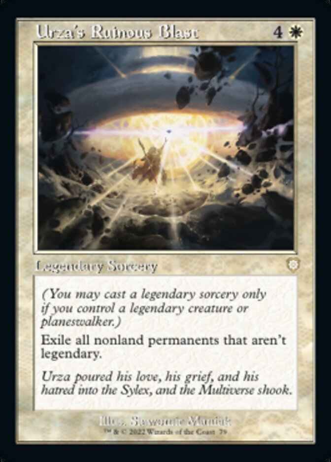 Urza's Ruinous Blast (Retro) [The Brothers' War Commander] | North Game Den