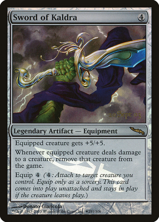 Sword of Kaldra [Mirrodin Promos] | North Game Den