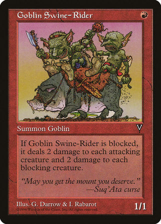 Goblin Swine-Rider [Visions] | North Game Den