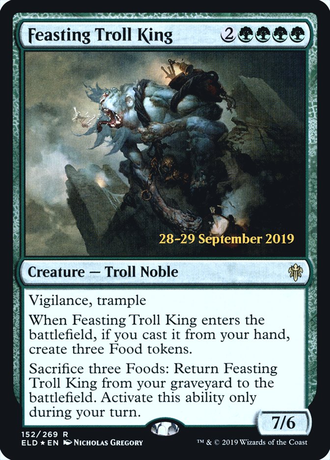 Feasting Troll King  [Throne of Eldraine Prerelease Promos] | North Game Den