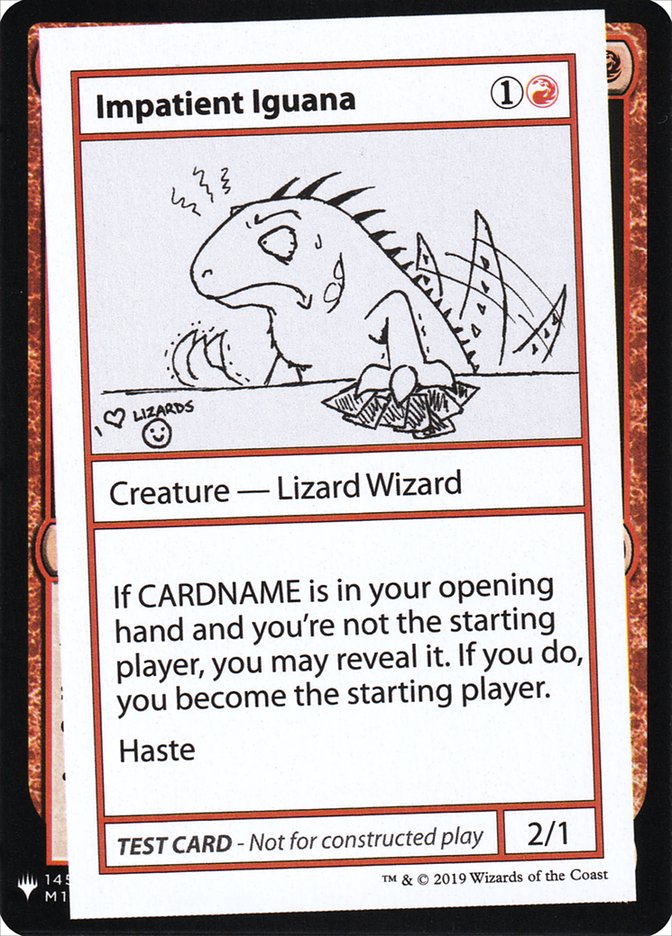 Impatient Iguana [Mystery Booster Playtest Cards] | North Game Den