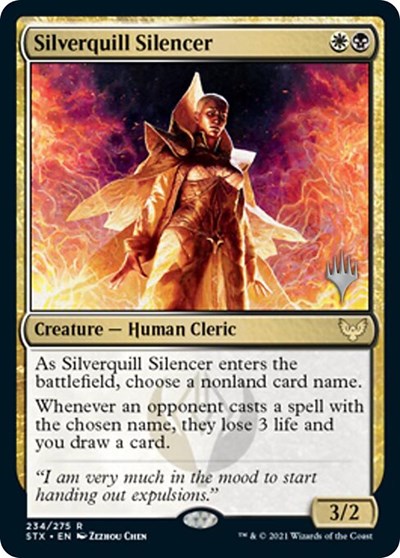 Silverquill Silencer (Promo Pack) [Strixhaven: School of Mages Promos] | North Game Den