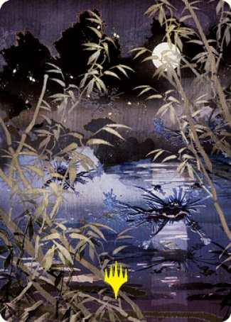 Swamp Art Card (Gold-Stamped Signature) [Kamigawa: Neon Dynasty Art Series] | North Game Den