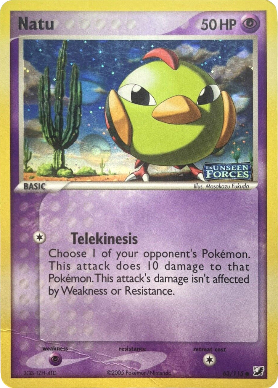 Natu (63/115) (Stamped) [EX: Unseen Forces] | North Game Den