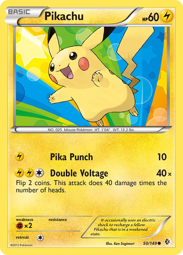 Pikachu (50/149) [Black & White: Boundaries Crossed] | North Game Den