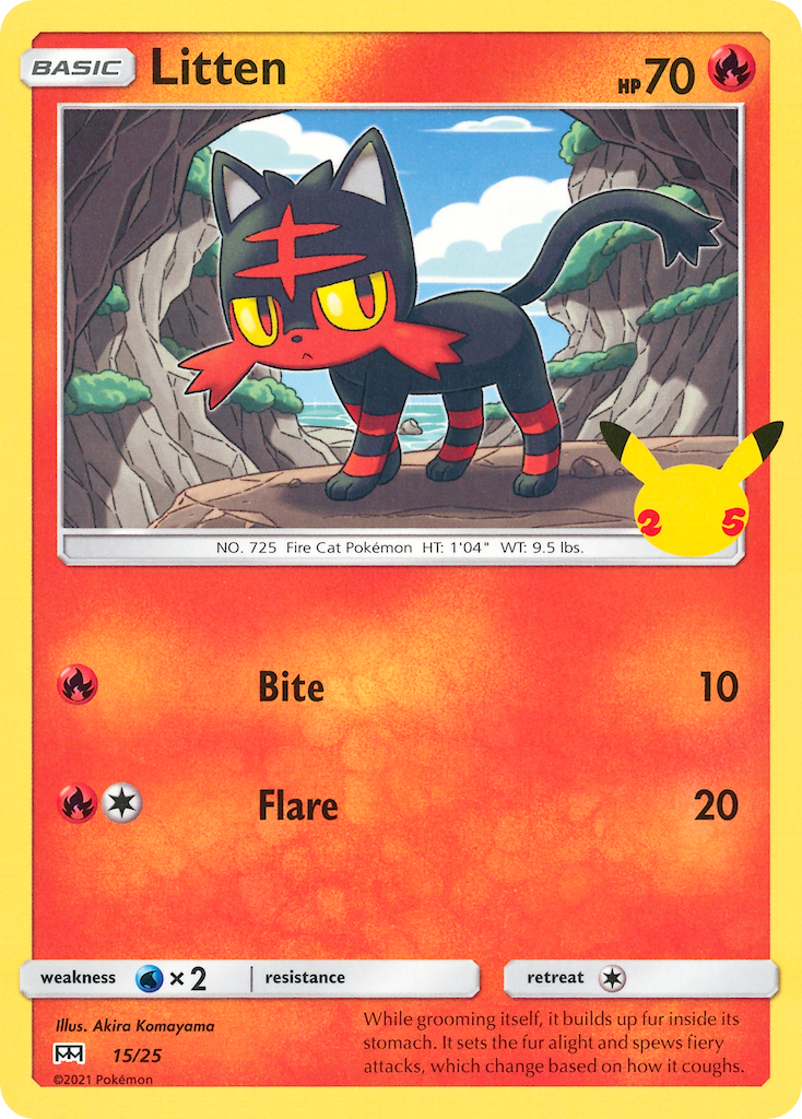 Litten (15/25) [McDonald's 25th Anniversary] | North Game Den