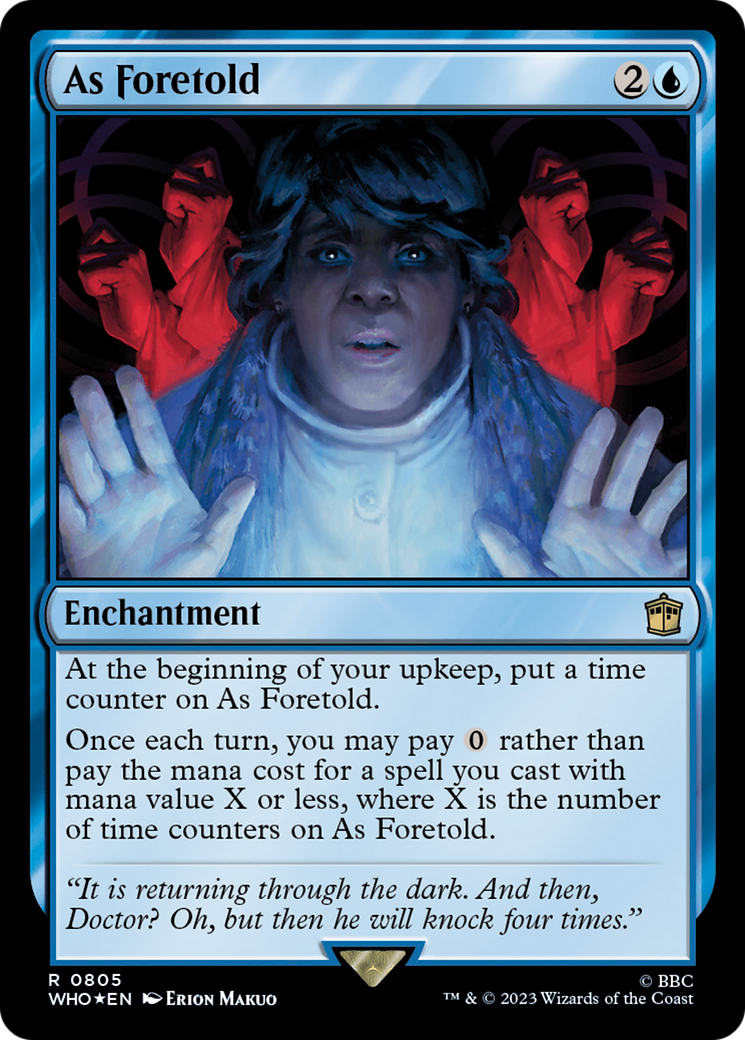 As Foretold (Surge Foil) [Doctor Who] | North Game Den