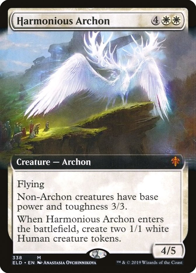 Harmonious Archon (Extended Art) [Throne of Eldraine] | North Game Den