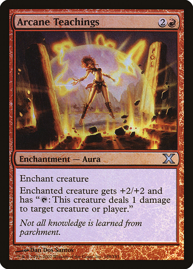 Arcane Teachings (Premium Foil) [Tenth Edition] | North Game Den