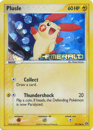 Plusle (39/106) (Stamped) [EX: Emerald] | North Game Den