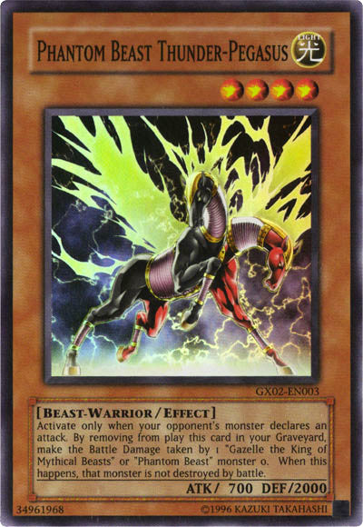 Phantom Beast Thunder-Pegasus [GX02-EN003] Super Rare | North Game Den