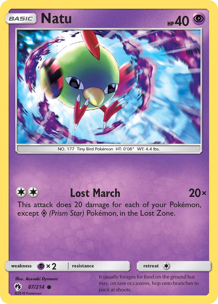 Natu (87/214) [Sun & Moon: Lost Thunder] | North Game Den