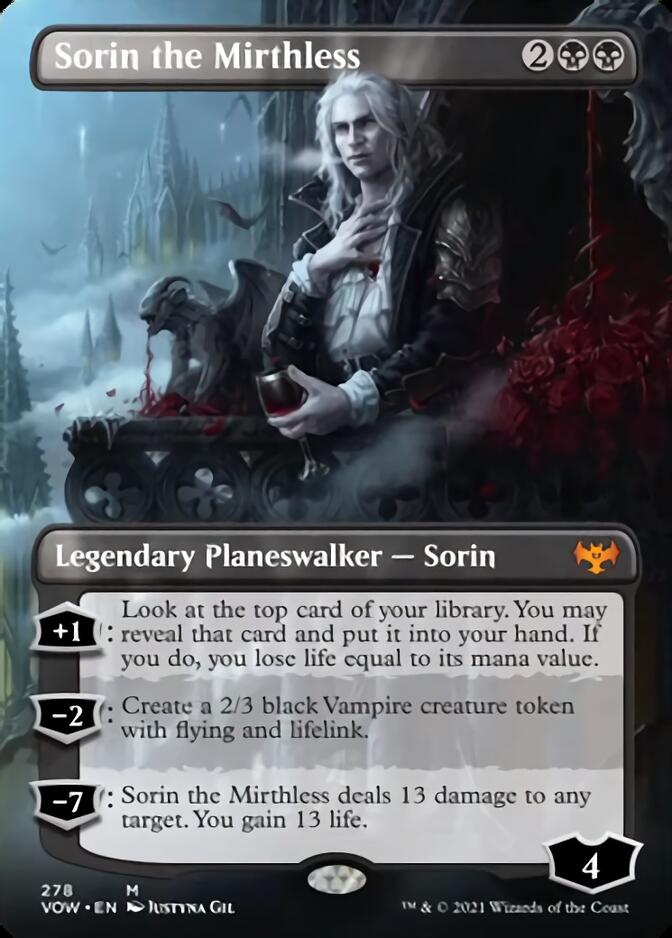 Sorin the Mirthless (Borderless) [Innistrad: Crimson Vow] | North Game Den