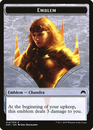 Emblem - Chandra, Roaring Flame [Magic Origins Tokens] | North Game Den