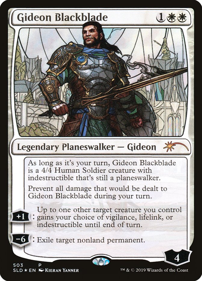 Gideon Blackblade (Stained Glass) [Secret Lair Drop Promos] | North Game Den