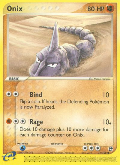 Onix (71/100) [EX: Sandstorm] | North Game Den