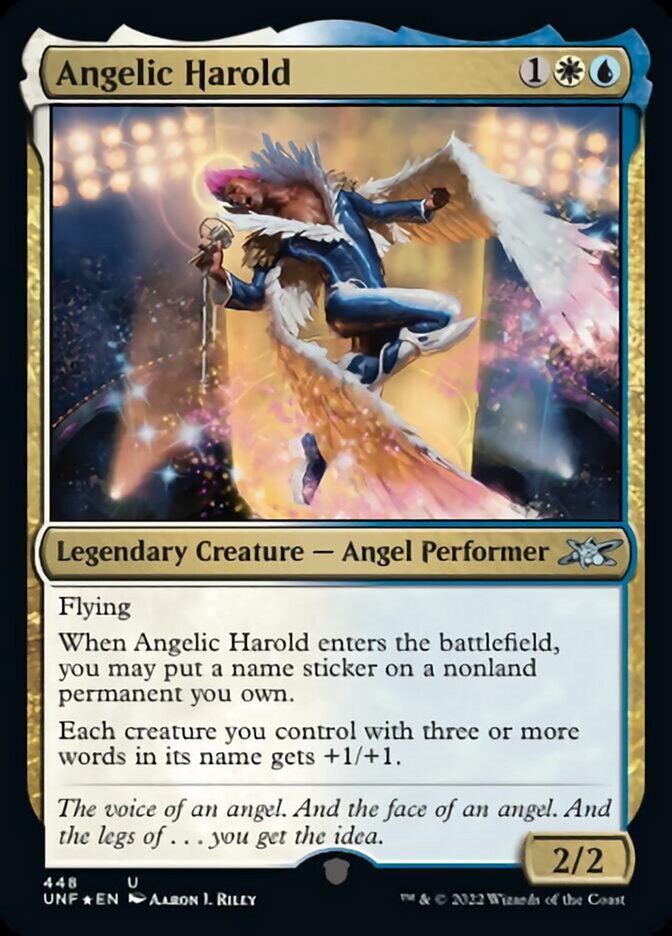 Angelic Harold (Galaxy Foil) [Unfinity] | North Game Den