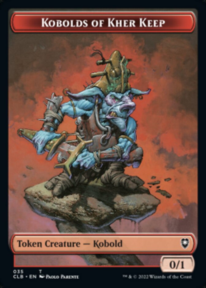 Kobolds of Kher Keep // Treasure Double-sided Token [Commander Legends: Battle for Baldur's Gate Tokens] | North Game Den