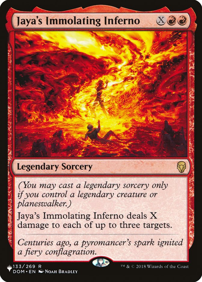 Jaya's Immolating Inferno [The List] | North Game Den