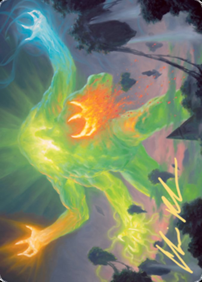 Omnath, Locus of Creation Art Card (Gold-Stamped Signature) [Zendikar Rising Art Series] | North Game Den