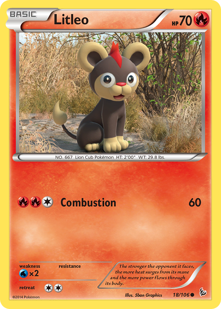 Litleo (18/106) [XY: Flashfire] | North Game Den