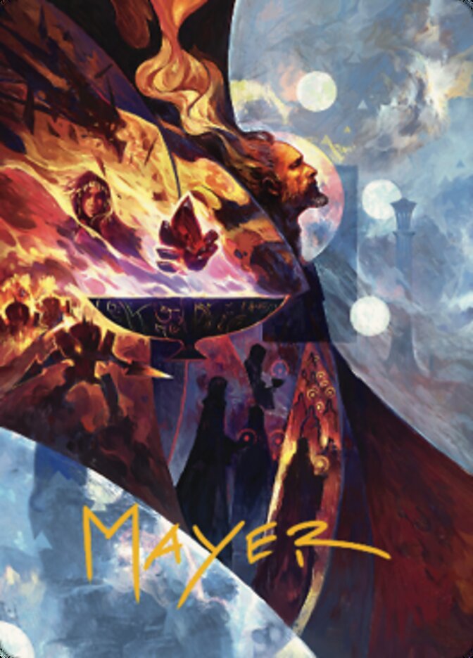 Urza's Command Art Card (Gold-Stamped Signature) [The Brothers' War Art Series] | North Game Den