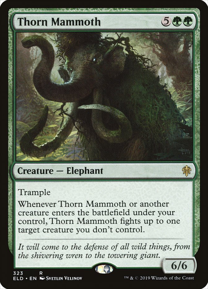 Thorn Mammoth [Throne of Eldraine] | North Game Den