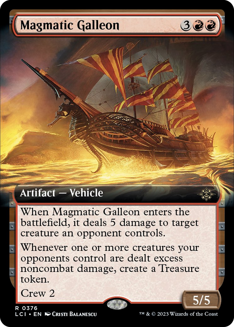 Magmatic Galleon (Extended Art) [The Lost Caverns of Ixalan] | North Game Den