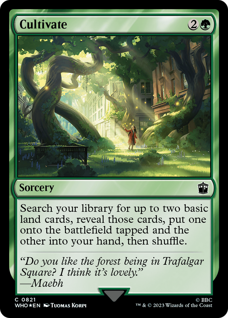 Cultivate (Surge Foil) [Doctor Who] | North Game Den