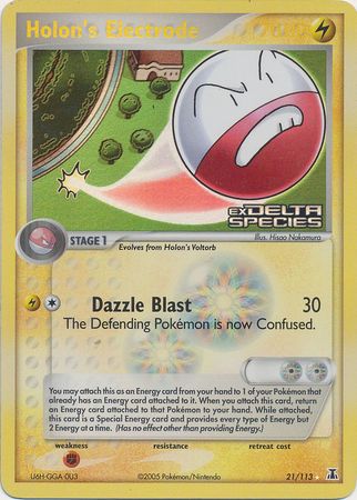 Holon's Electrode (21/113) (Stamped) [EX: Delta Species] | North Game Den