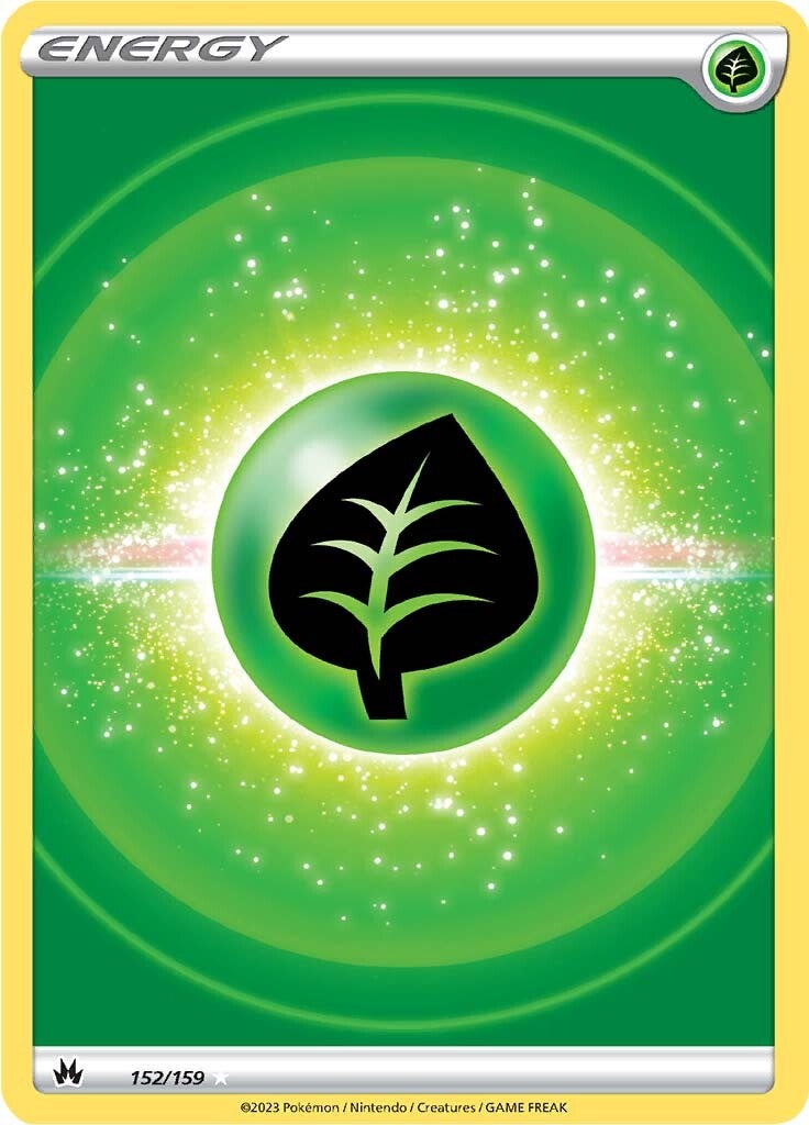 Grass Energy (152/159) (Texture Full Art) [Sword & Shield: Crown Zenith] | North Game Den