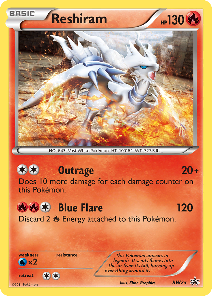 Reshiram (BW23) [Black & White: Black Star Promos] | North Game Den