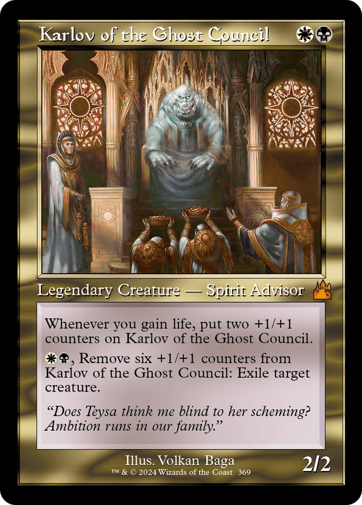 Karlov of the Ghost Council (Retro Frame) [Ravnica Remastered] | North Game Den