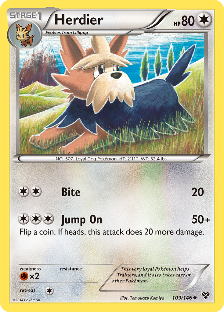 Herdier (109/146) [XY: Base Set] | North Game Den