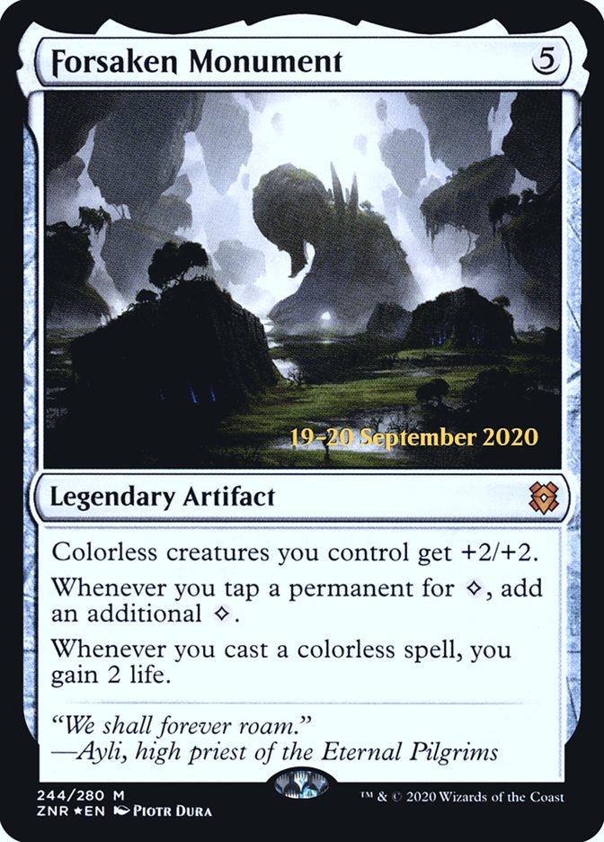 Forsaken Monument  [Zendikar Rising Prerelease Promos] | North Game Den