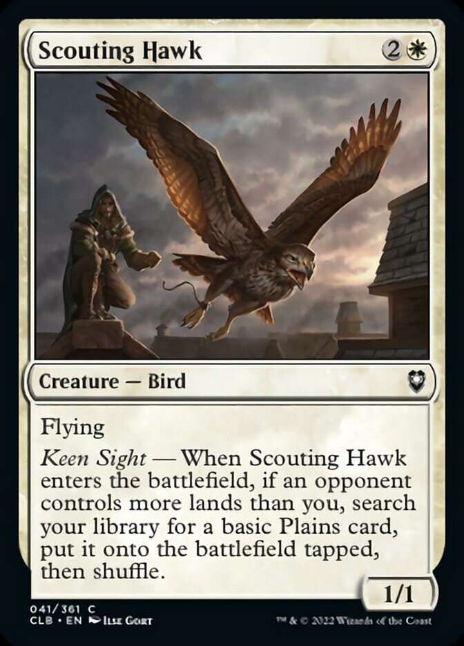 Scouting Hawk [Commander Legends: Battle for Baldur's Gate] | North Game Den