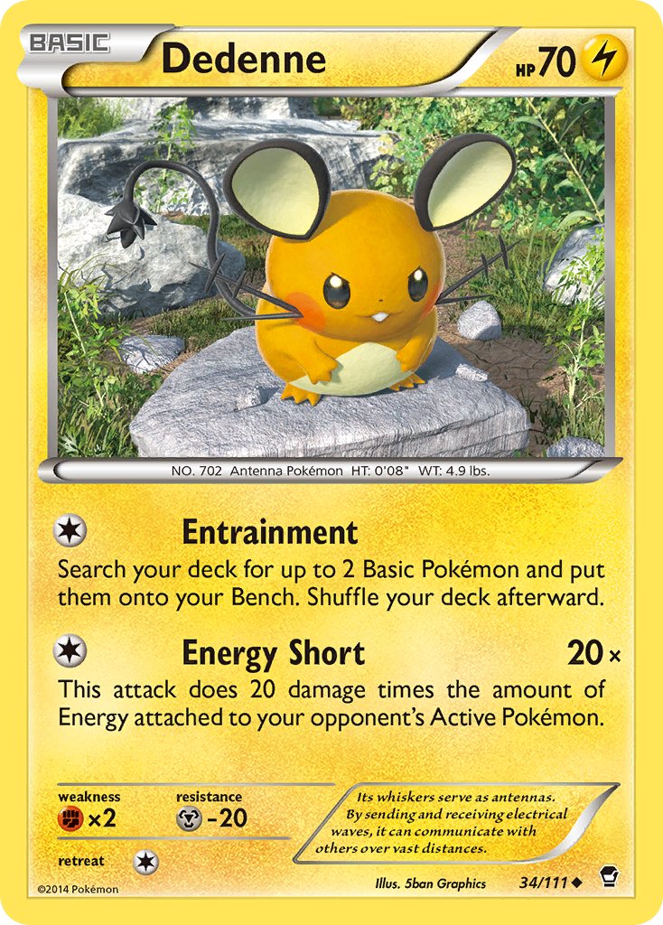 Dedenne (34/111) [XY: Furious Fists] | North Game Den