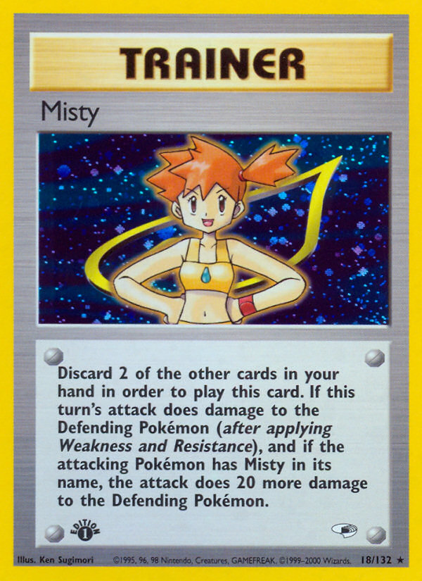 Misty (18/132) [Gym Heroes 1st Edition] | North Game Den