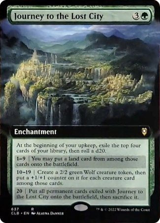 Journey to the Lost City (Extended Art) [Commander Legends: Battle for Baldur's Gate] | North Game Den
