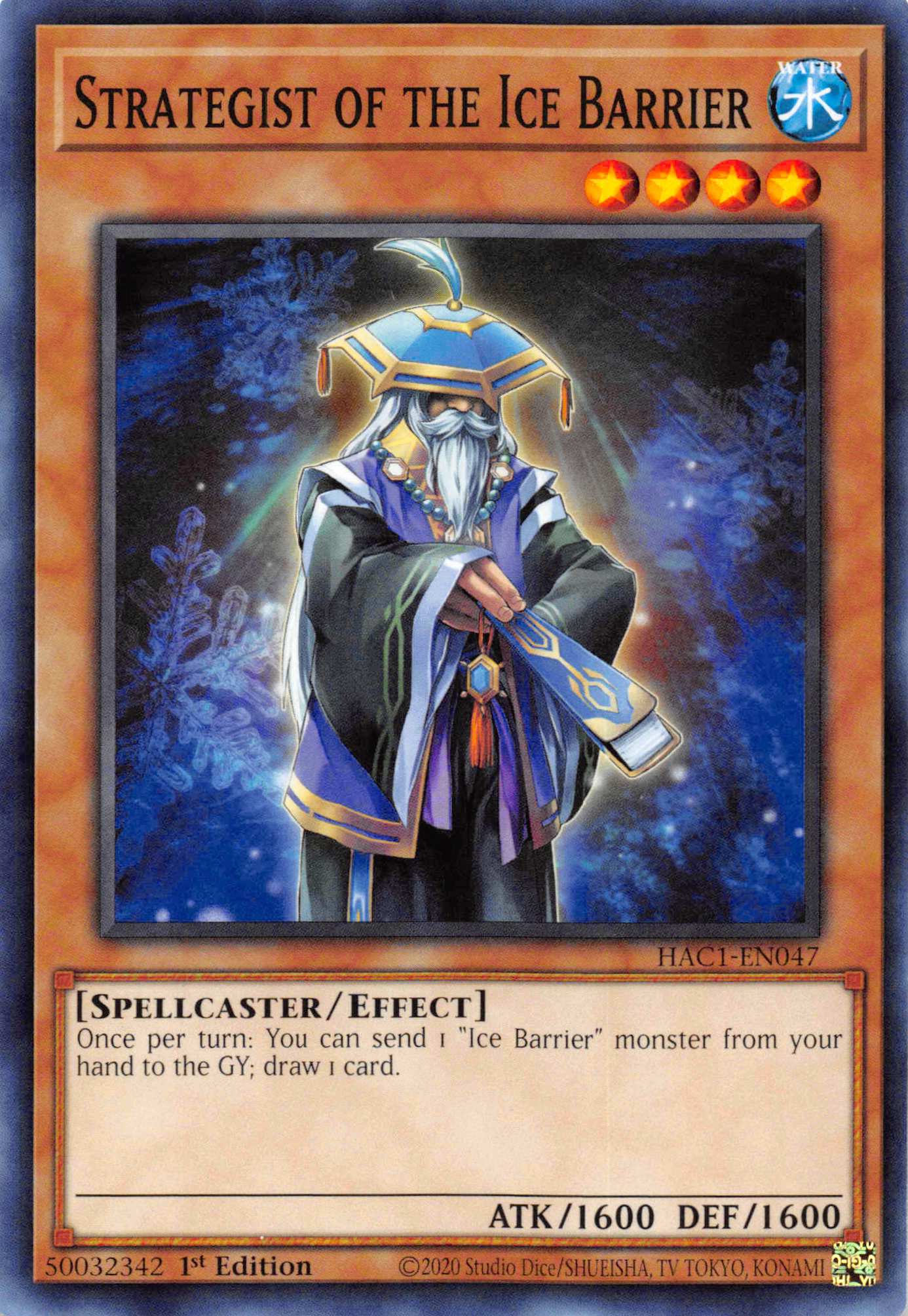 Strategist of the Ice Barrier (Duel Terminal) [HAC1-EN047] Parallel Rare | North Game Den